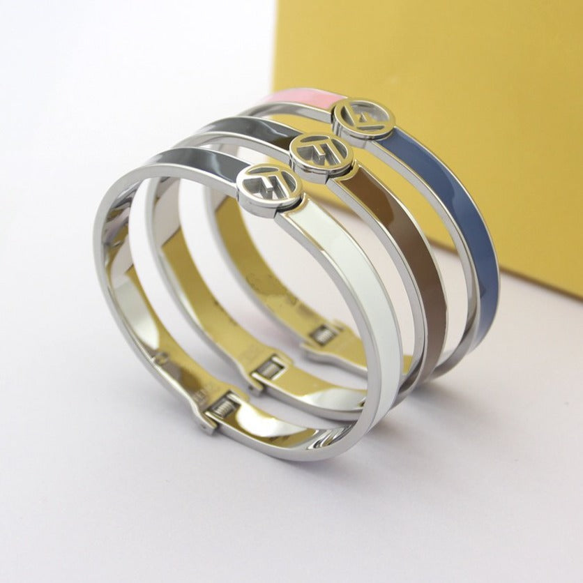FENDI F LOGO MULTICOLOR BRACELET