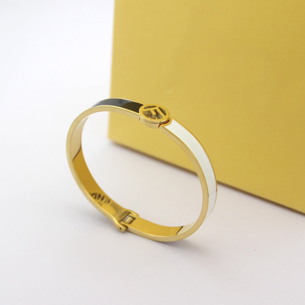 FENDI F LOGO MULTICOLOR BRACELET