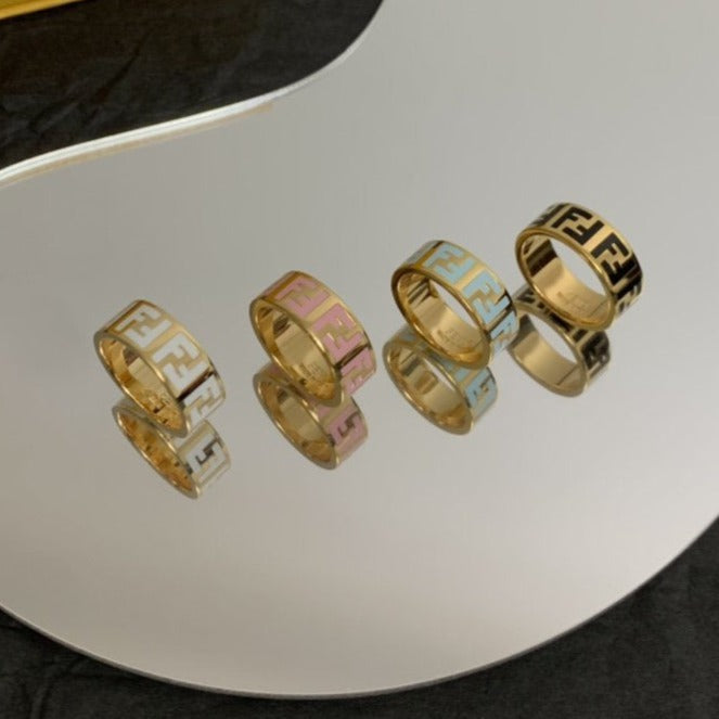 FENDI FOREVER FF GOLD RING