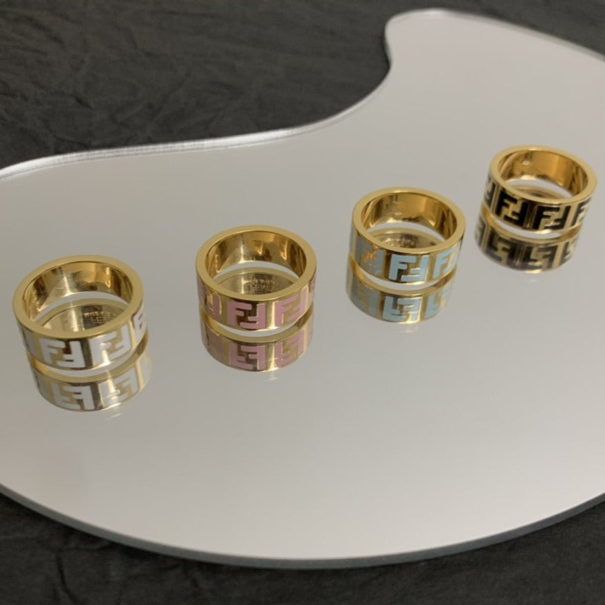 FENDI FOREVER FF GOLD RING