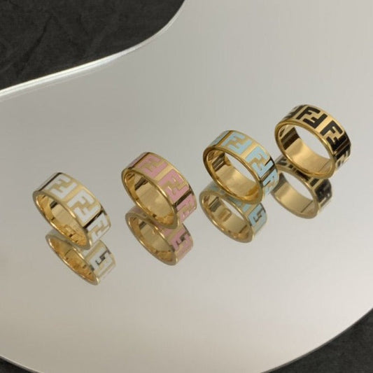 FENDI FOREVER FF GOLD RING