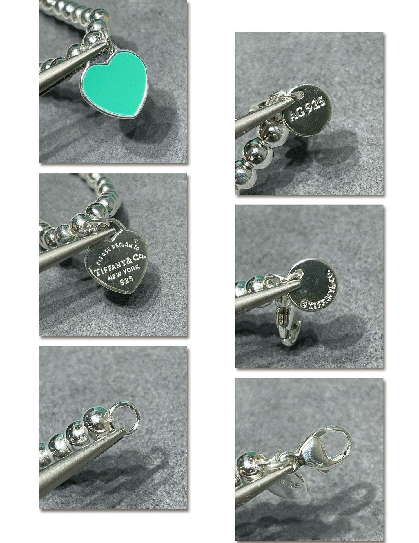 TIFFANY RETURN TO TIF SILVER BEAD NECKLACE