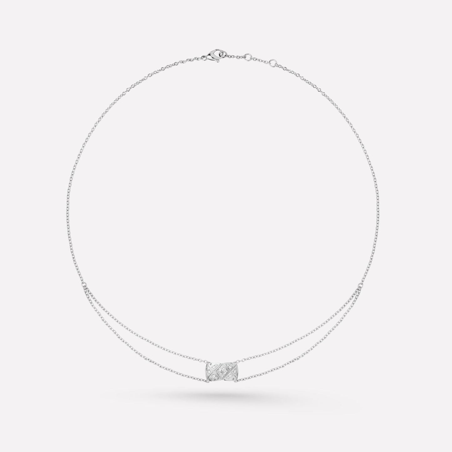 Chanel Crush Silver Diamond Necklace