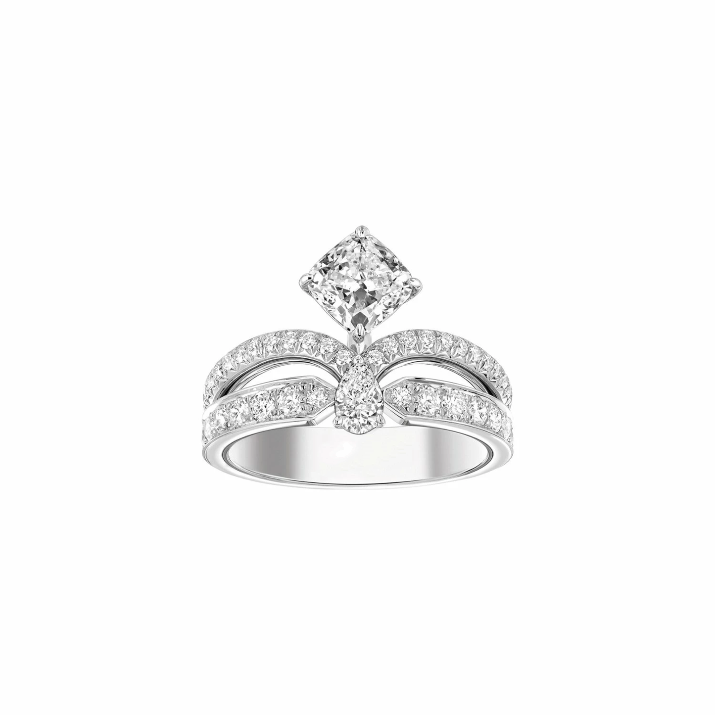 CHAUMET JOSEPHINE DIAMOND SILVER RING