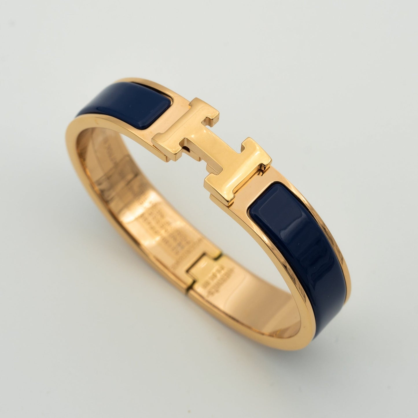 HERMES H BLUE BRACELET