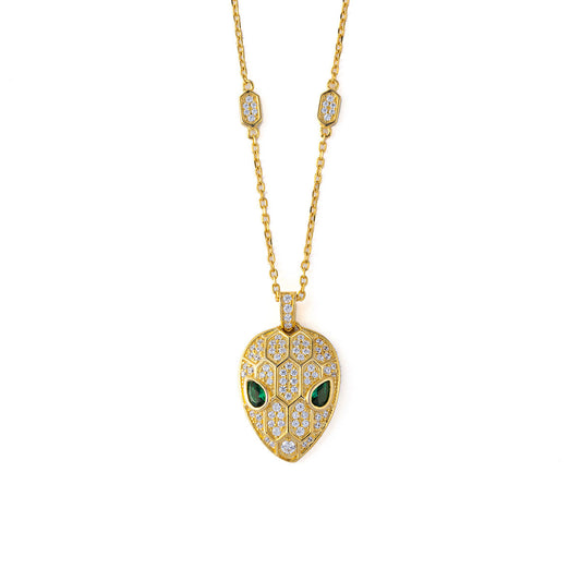 BVLGARI SERPENTS PEDANT DIAMOND NECKLACE