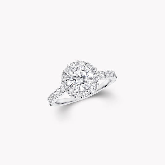 GRAFF GRA BAND SILVER DIAMOND PAVED RING