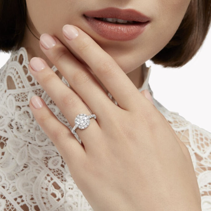 GRAFF GRA BAND SILVER DIAMOND PAVED RING