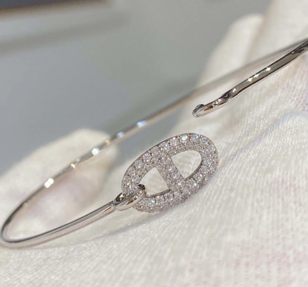 HERMES CHAINE BRACELET DIAMOND