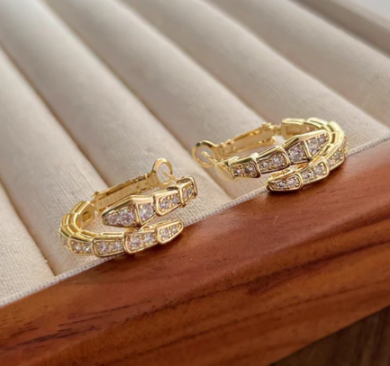 BVLGARI SERPENTI EARRINGS DIAMOND