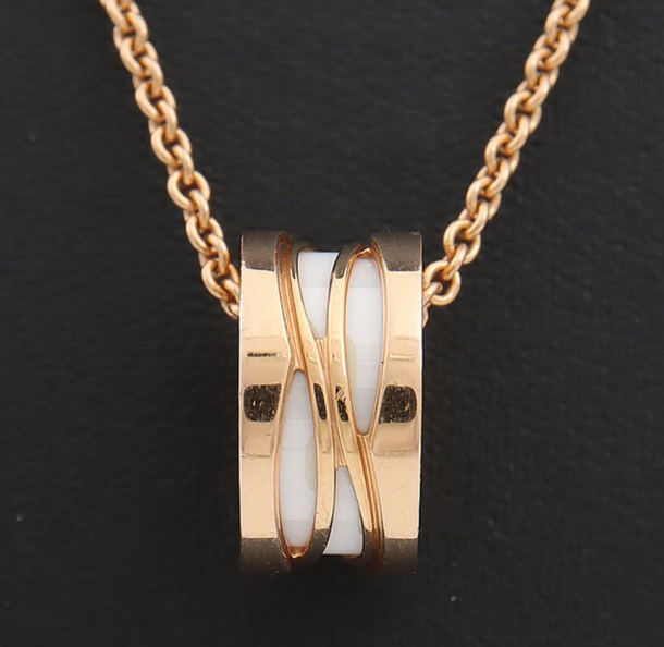 BVLGARI ZERO 1 NECKLACE PINK GOLD
