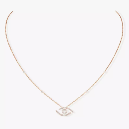 MESSIKA LUCKY EYE PAVED NECKLACE DIAMOND