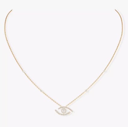 MESSIKA LUCKY EYE PAVED NECKLACE DIAMOND