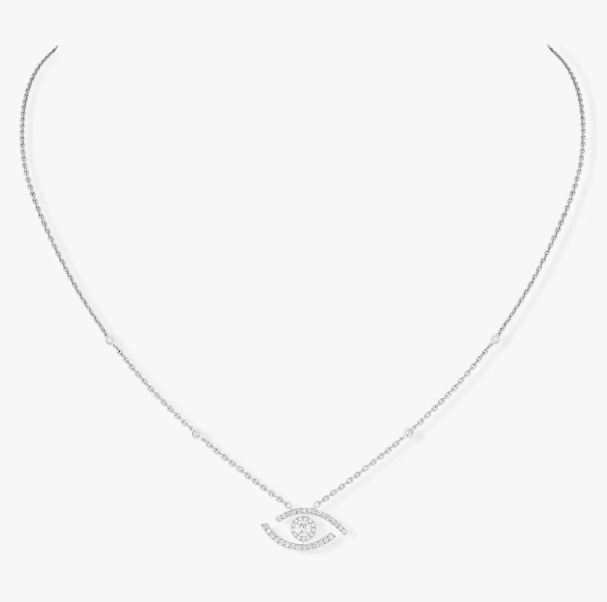 MESSIKA LUCKY EYE PAVED NECKLACE DIAMOND