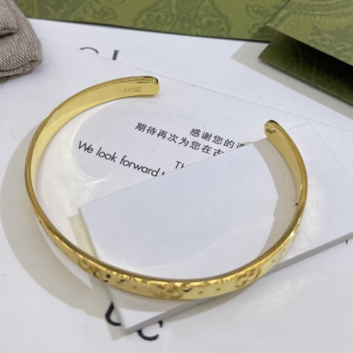 GUCCI GG OPEN GOLD BRACELET