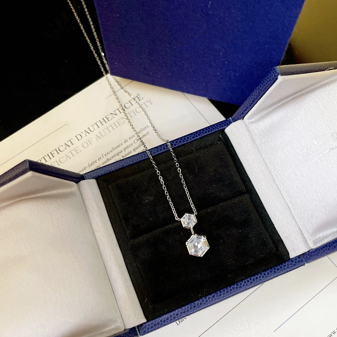CHAUMET JOSEPHINE SILVER DIAMOND NECKLACE