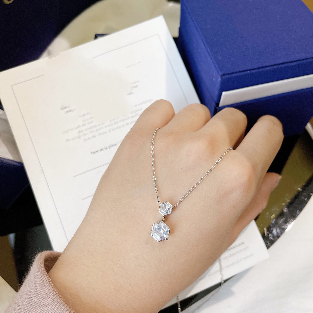 CHAUMET JOSEPHINE SILVER DIAMOND NECKLACE