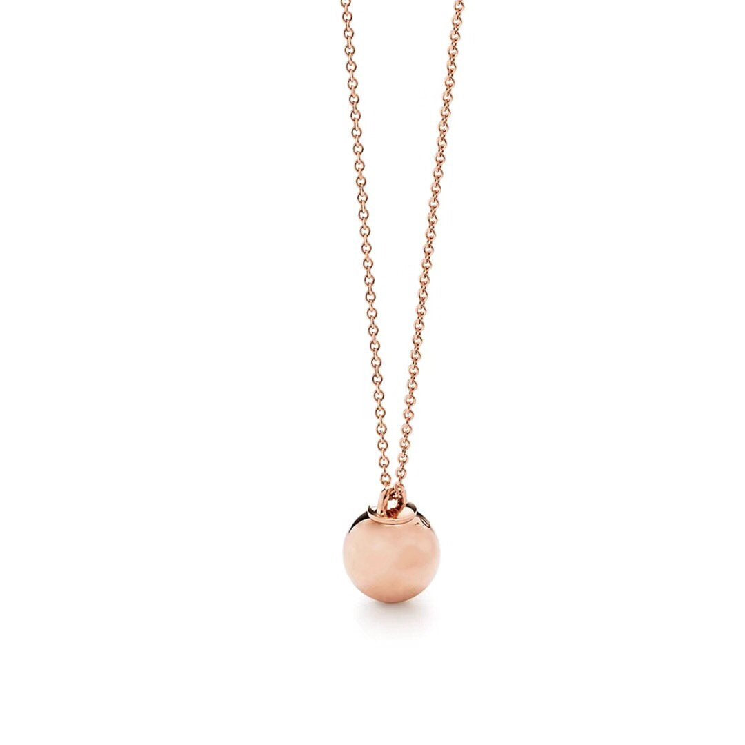 TIFFANY HARDWEAR PENDENTIF BALL ROSE NECKLACE