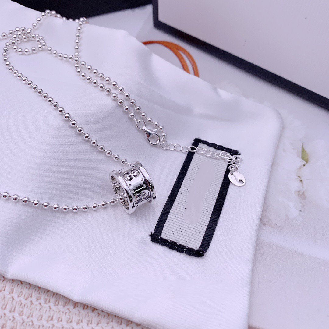 GUCCI NECKLACE GG ICON WHITE GOLD