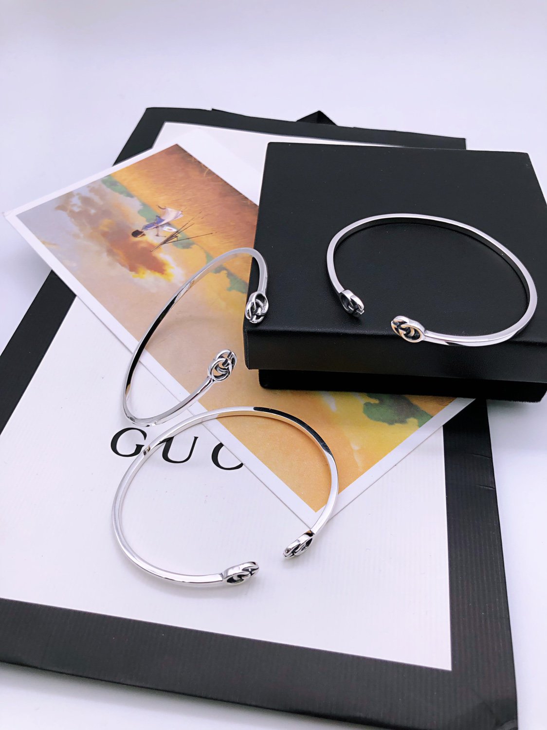 GUCCI GG RUNNING G SILVER TORQUE