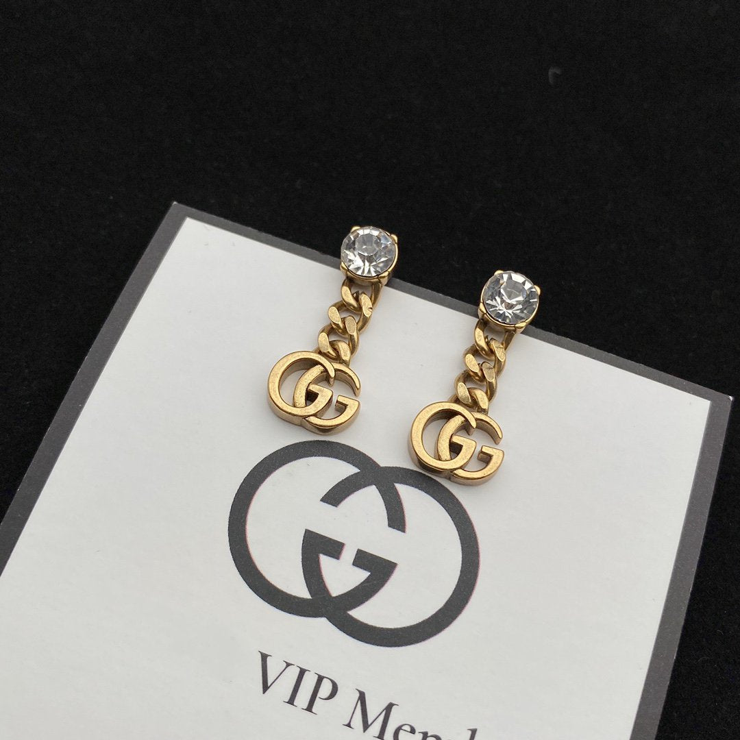 GUCCI GG MARMONT DROP EARRINGS