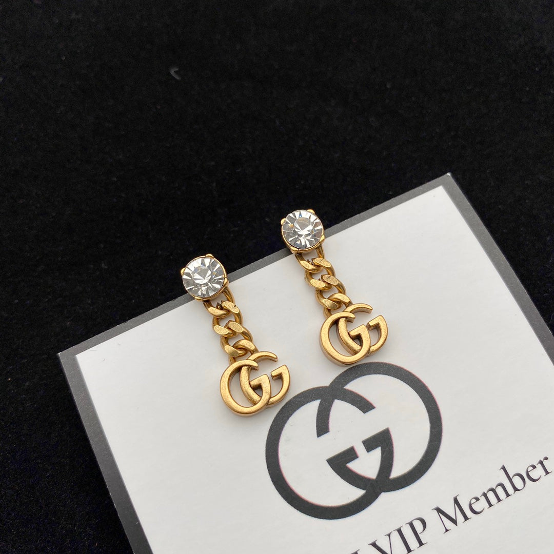 GUCCI GG MARMONT DROP EARRINGS