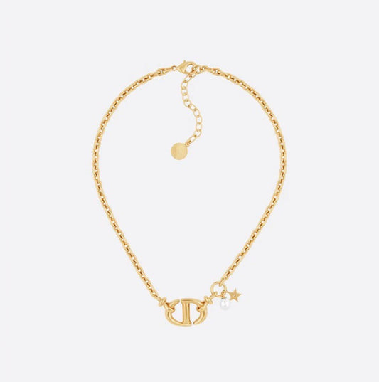 DIOR CD NAVY NECKLACE