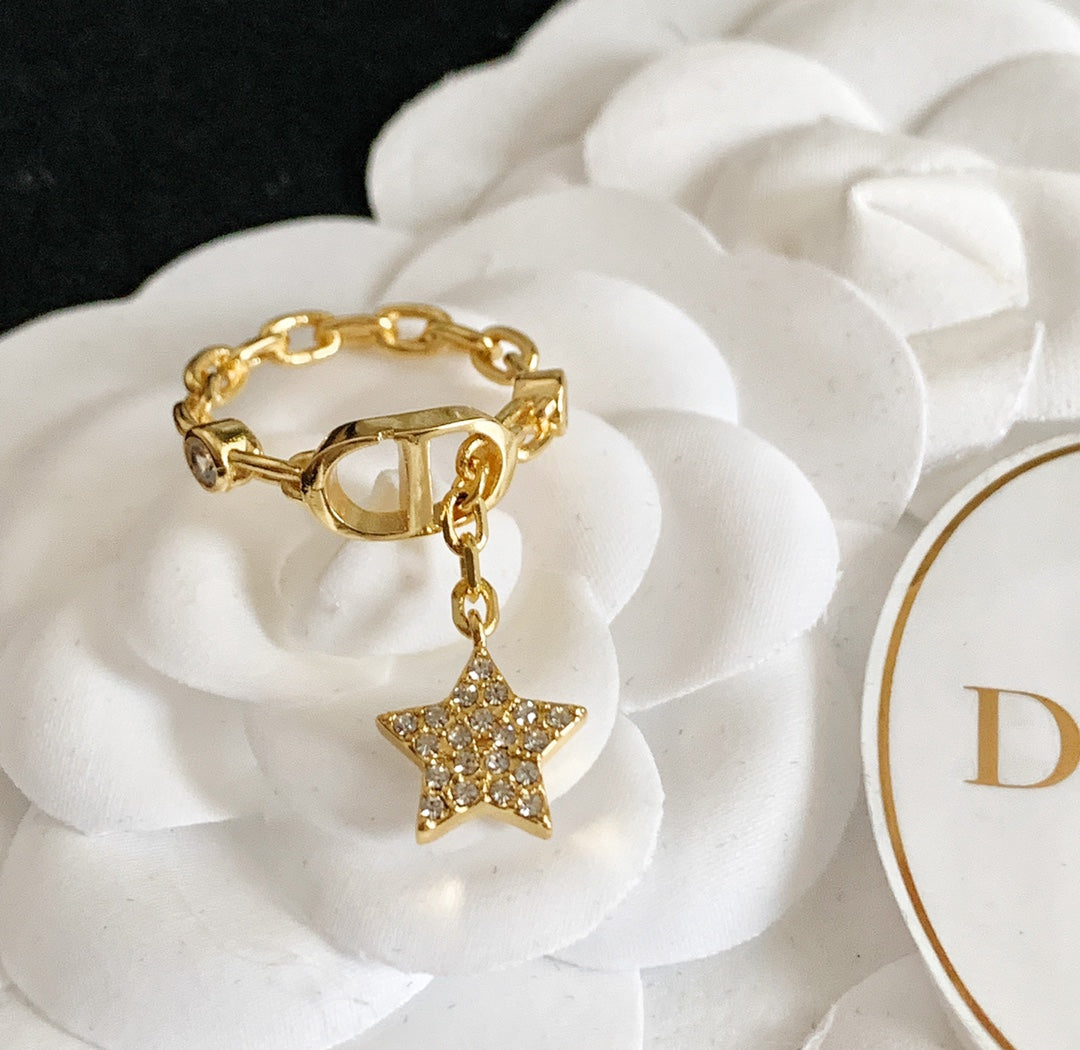 DIOR PETIT CD RING GOLD