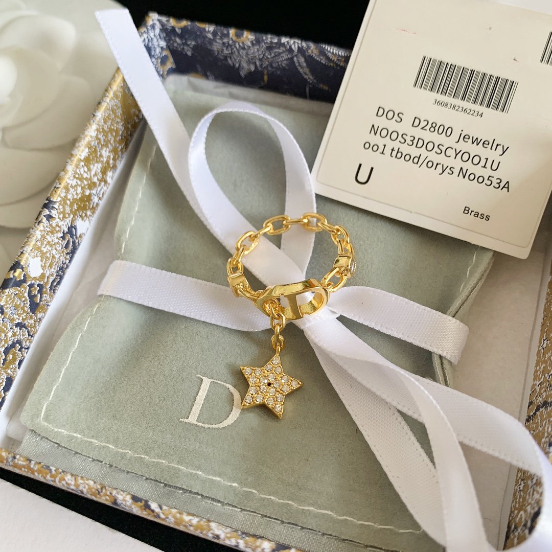 DIOR PETIT CD RING GOLD