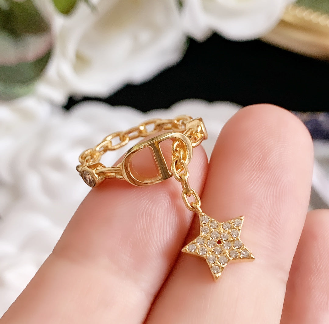 DIOR PETIT CD RING GOLD