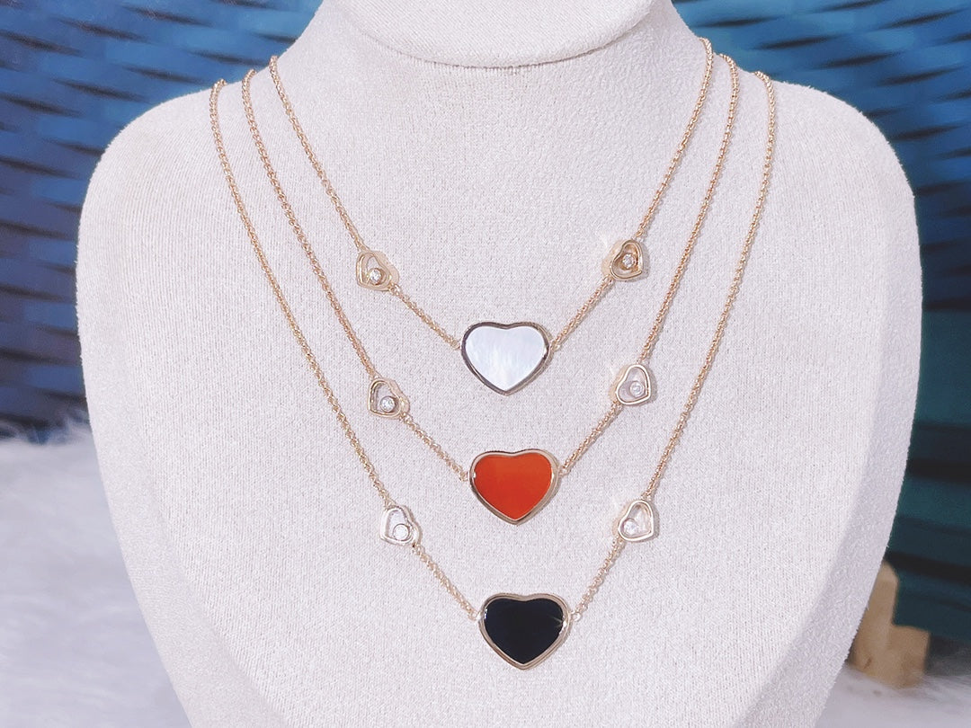CHOPARD HAPPY HEART NECKLACE 3 MOTIFS