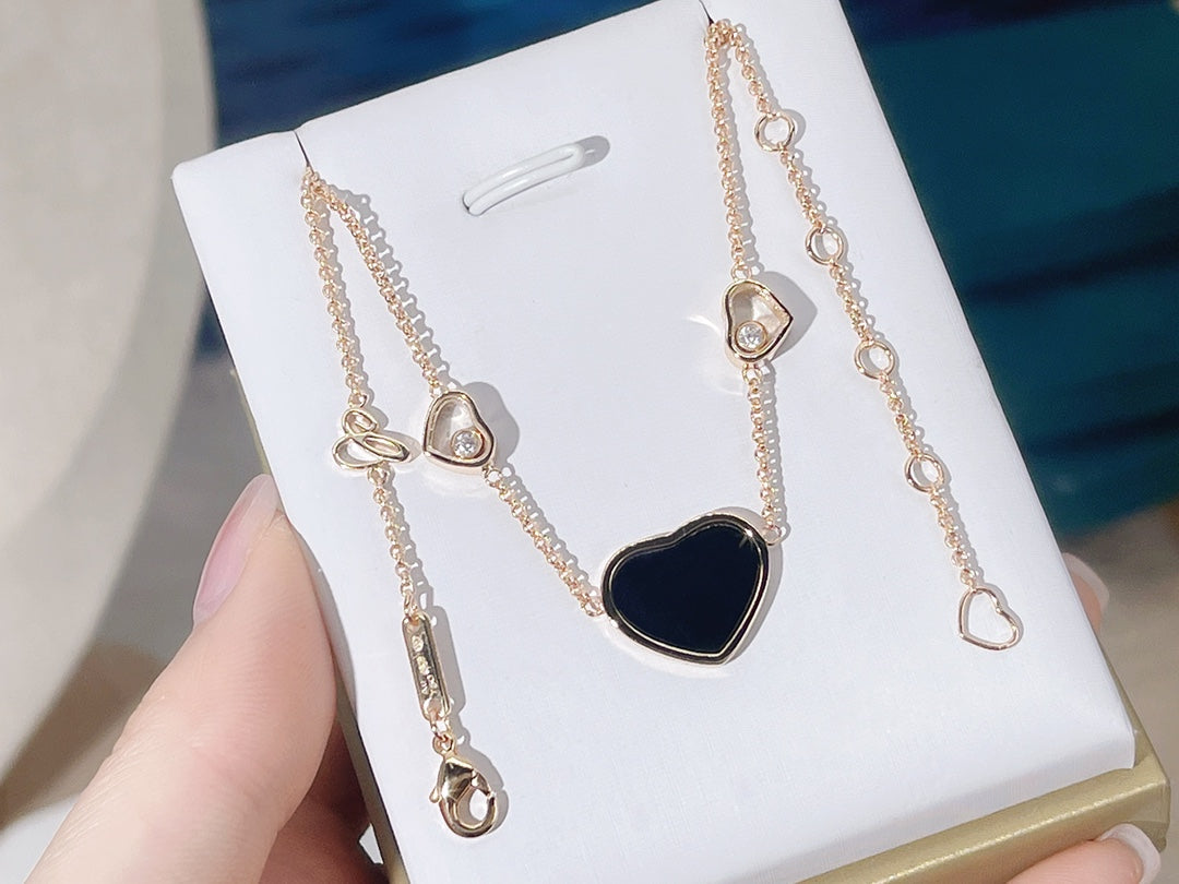CHOPARD HAPPY HEART NECKLACE 3 MOTIFS