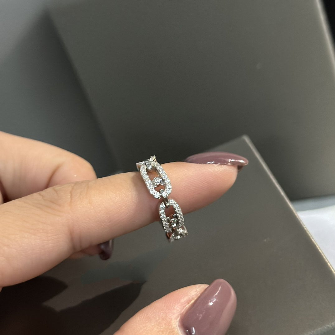 MESSIKA MOVE UNO RING PAVED SILVER DIAMOND