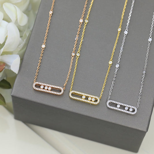 MESSIKA MOVE DIAMOND PAVED NECKLACE