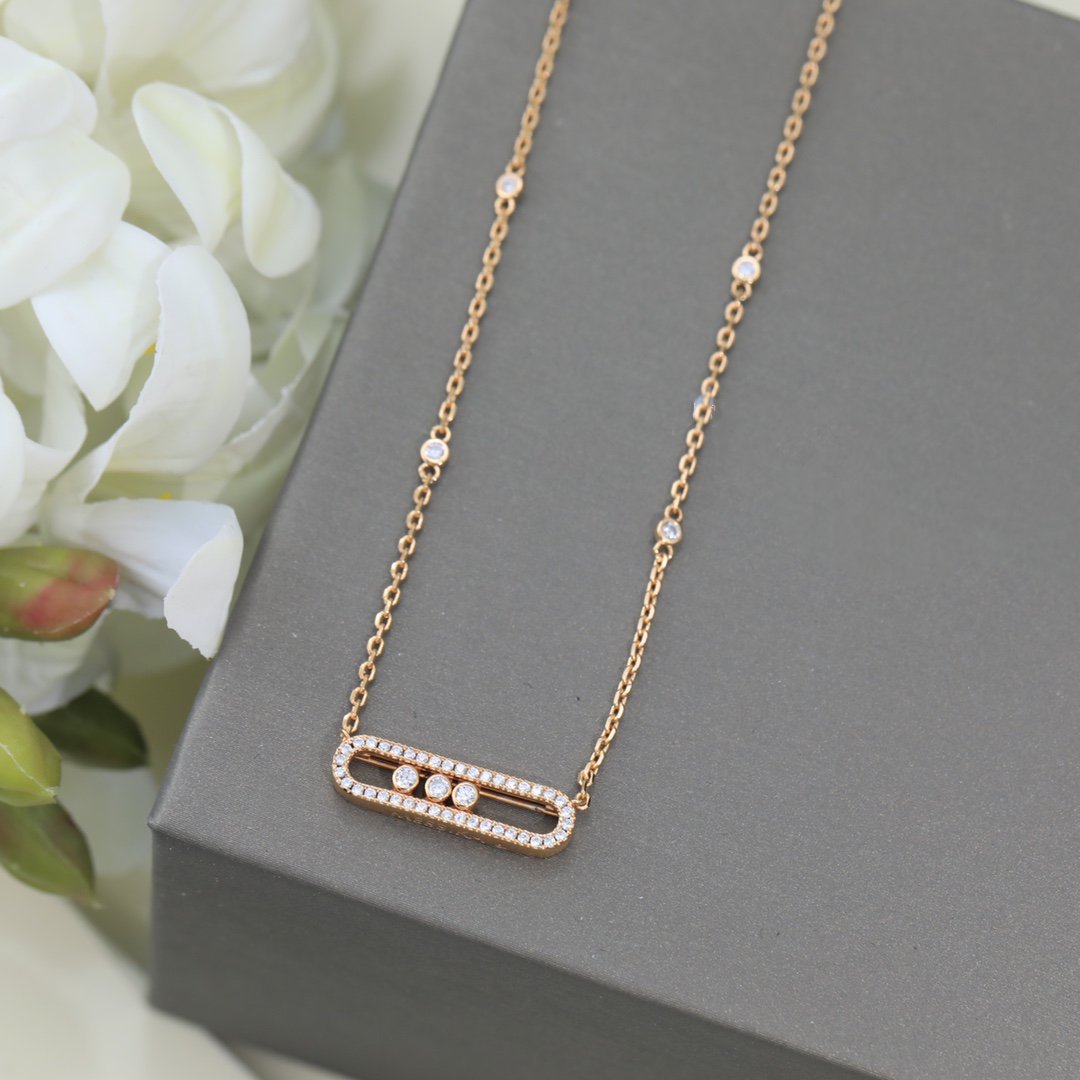 MESSIKA MOVE DIAMOND PAVED NECKLACE