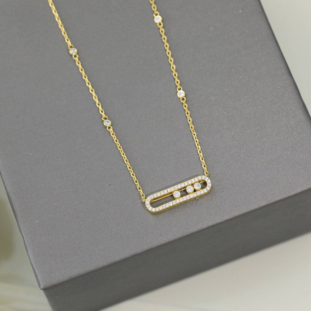 MESSIKA MOVE DIAMOND PAVED NECKLACE