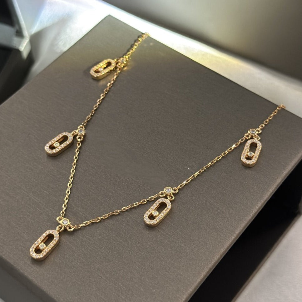 MESSIKA CHOKER MOVE UNO PAMPILLE PAVED GOLD DIAMOND NECKLACE