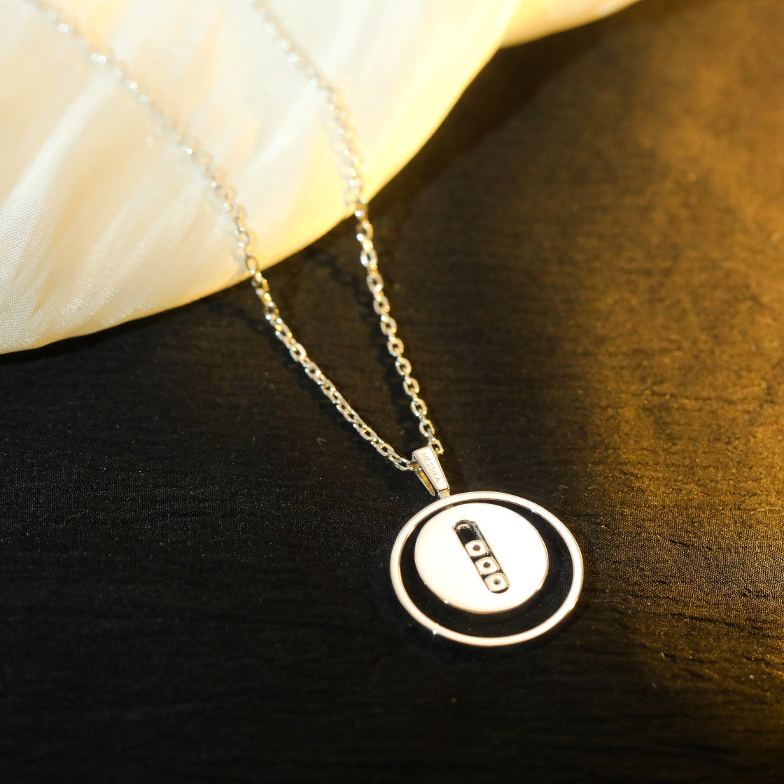MESSIKA LUCKY MOVE MM SILVER DIAMOND NECKLACE