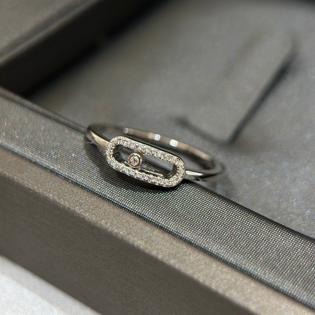MESSIKA MOVE UNO SILVER DIAMOND RING