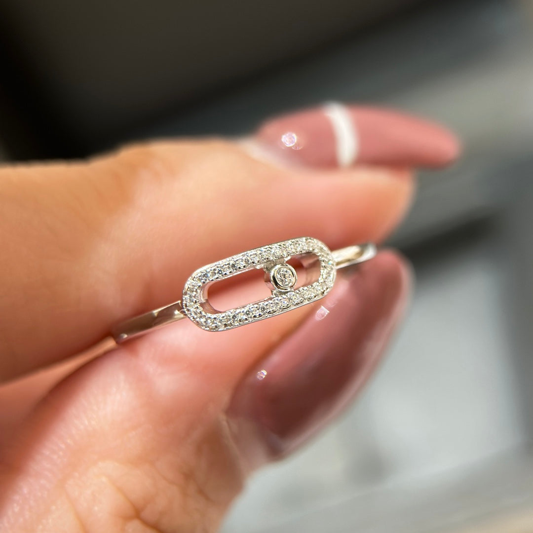 MESSIKA MOVE UNO SILVER DIAMOND RING