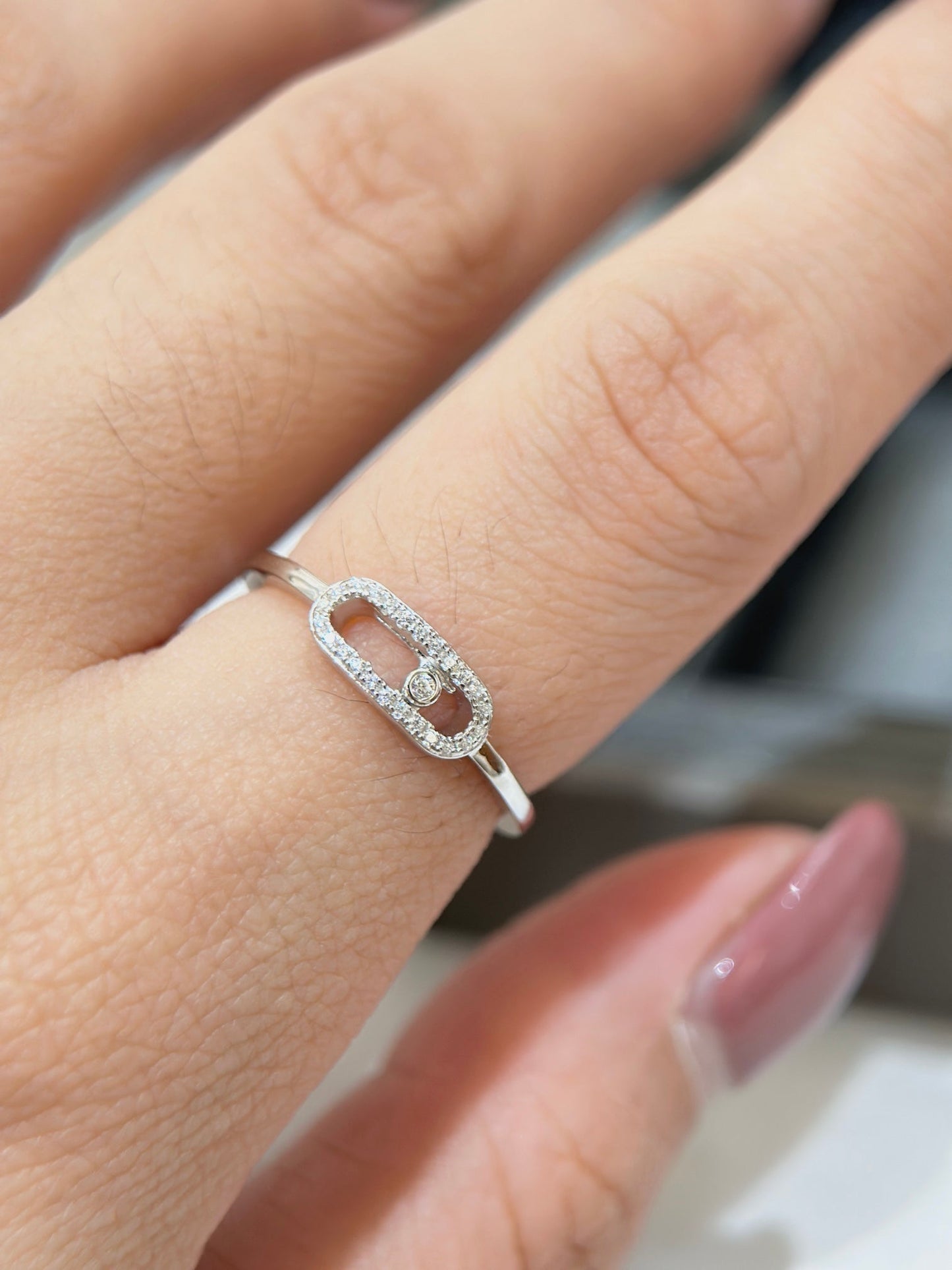 MESSIKA MOVE UNO SILVER DIAMOND RING