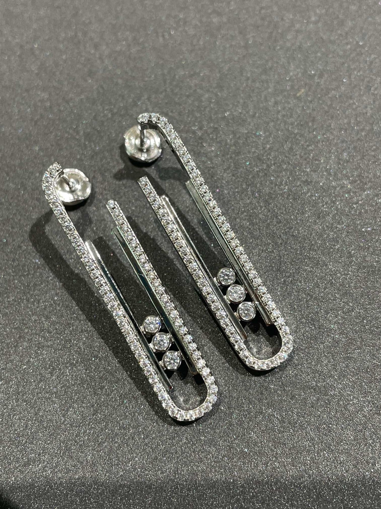 MESSIKA MOVE 10TH PM EARRINGS DIAMOND