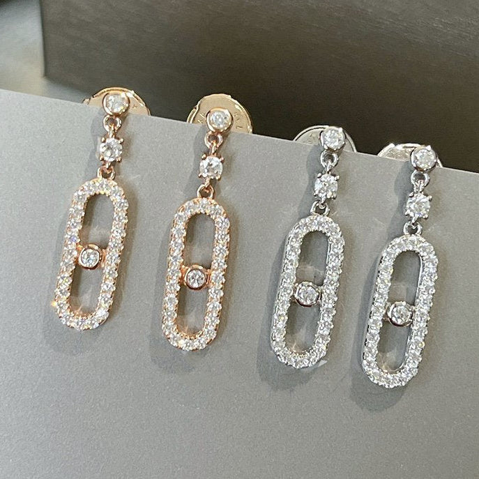 MESSIKA DORMEUSES MOVE UNO DIAMOND EARRINGS