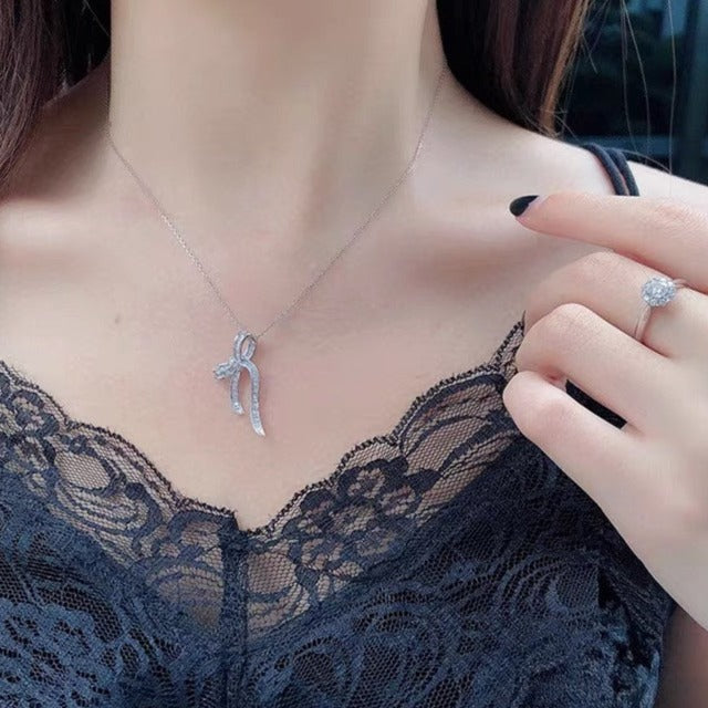 GRAFF GRA SILVER DIAMOND PAVED NECKLACE