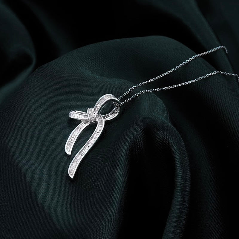 GRAFF GRA SILVER DIAMOND PAVED NECKLACE
