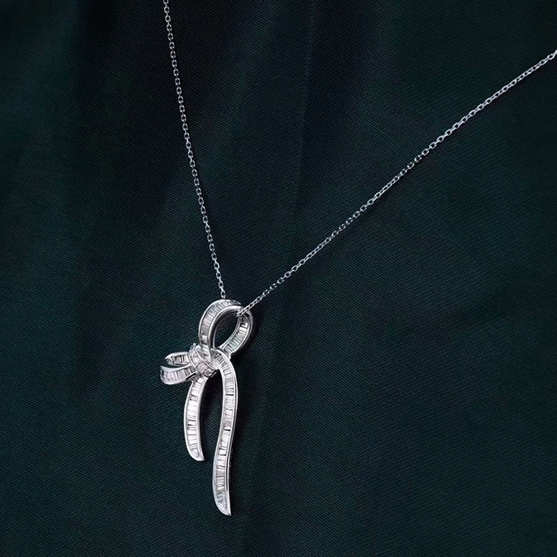 GRAFF GRA SILVER DIAMOND PAVED NECKLACE