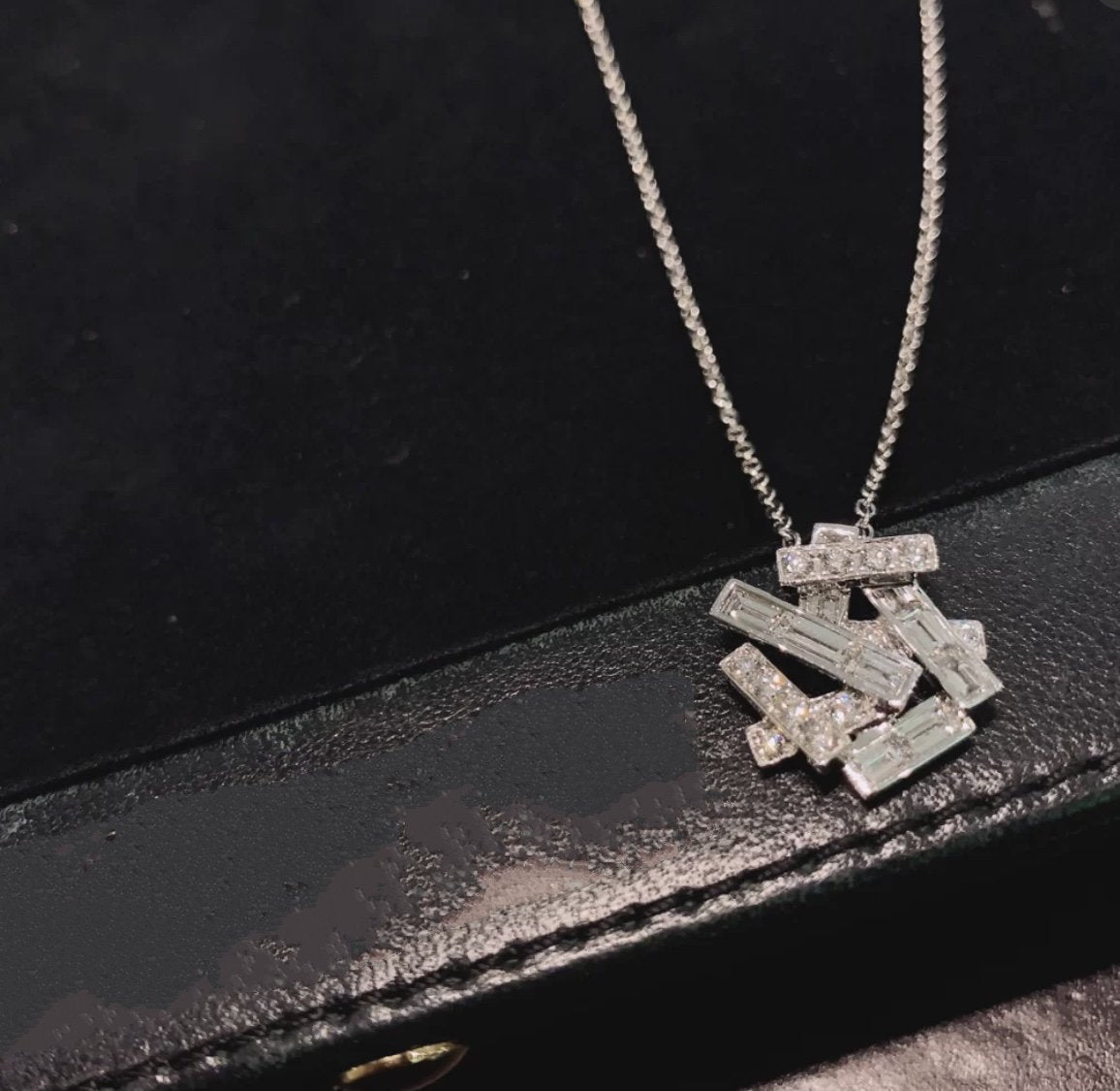 GRAFF THREADS SILVER DIAMOND NECKLACE