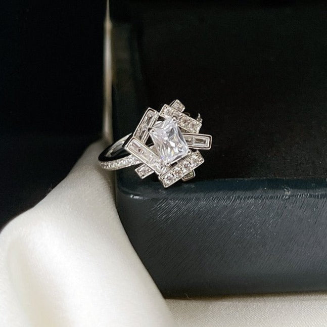 GRAFF THREADS SILVER DIAMOND RING
