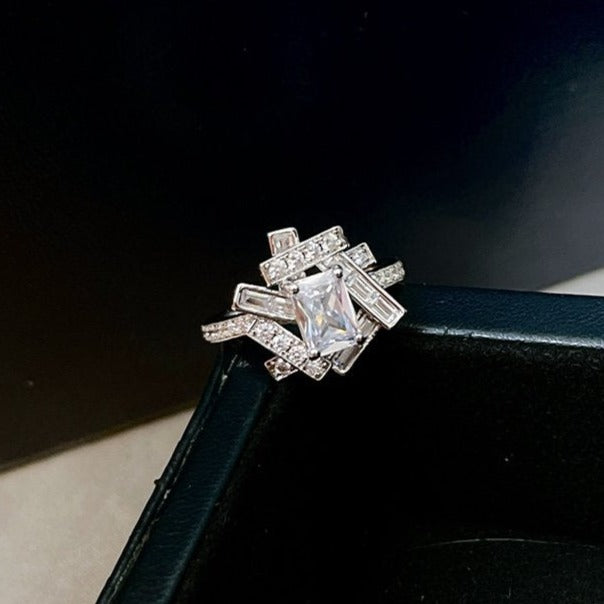 GRAFF THREADS SILVER DIAMOND RING
