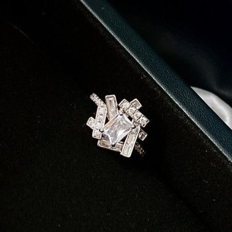 GRAFF THREADS SILVER DIAMOND RING